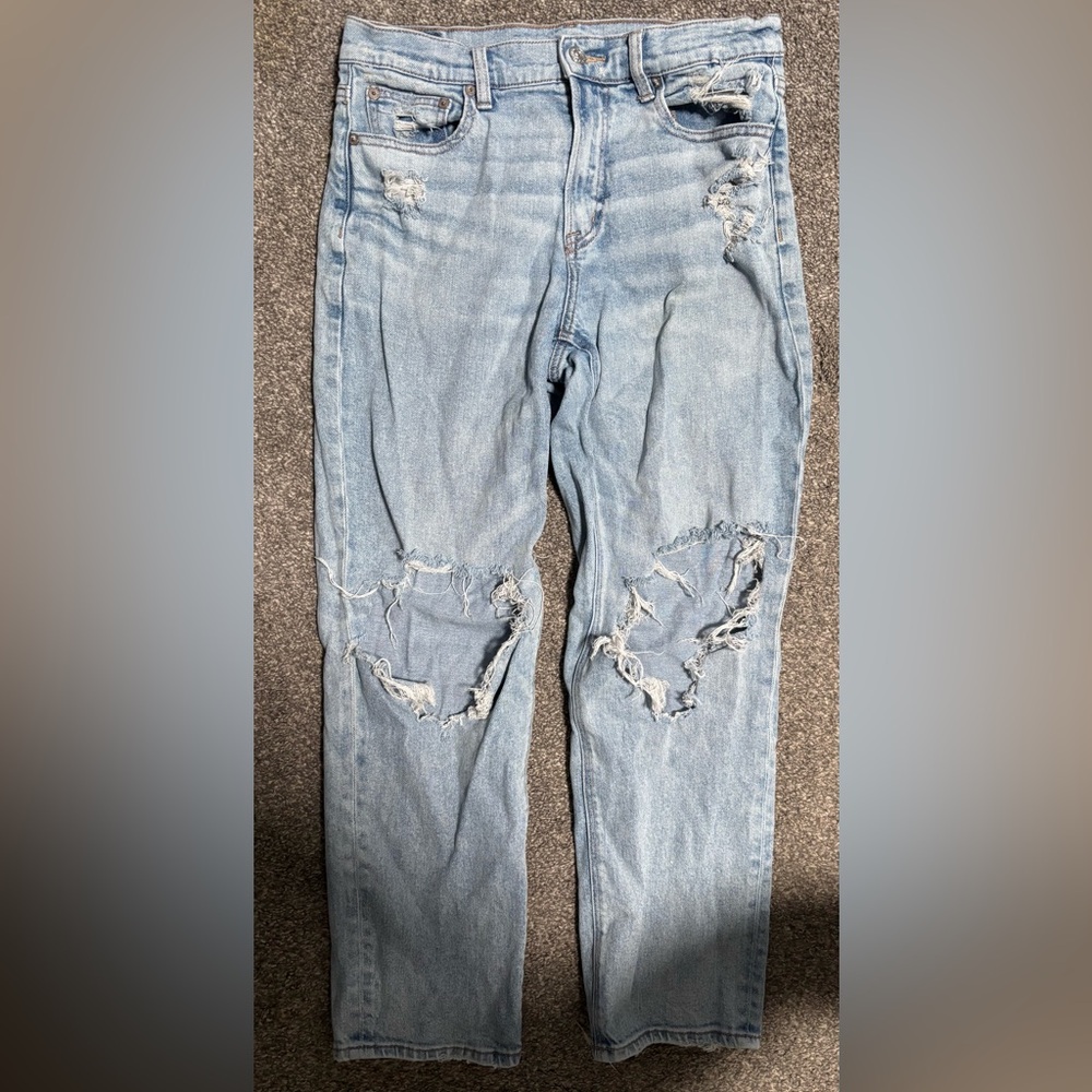 American Eagle Outfitters Light Blue Ripped Men's Jeans